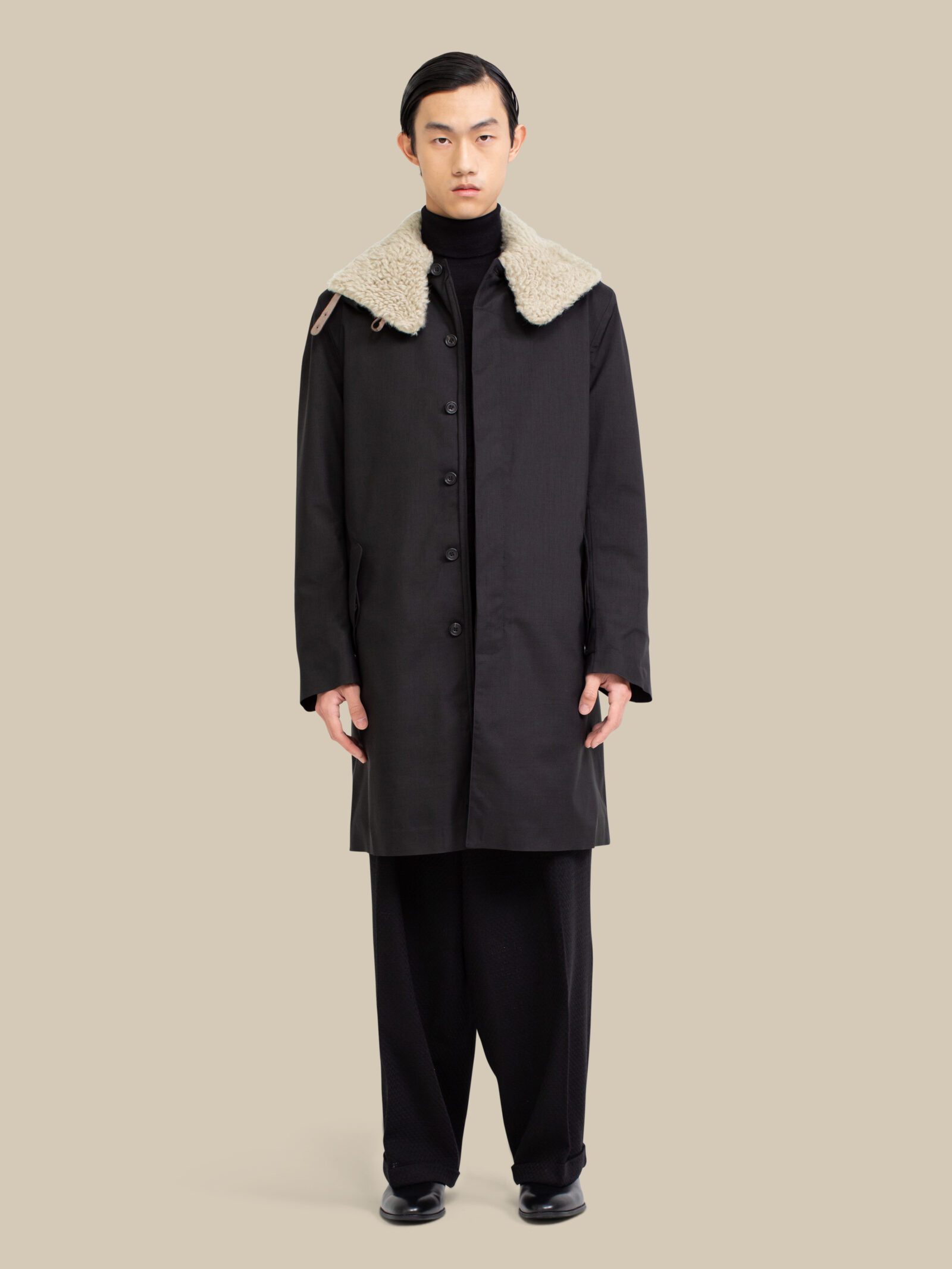 Arctic Homme / mixed-black-w-natural-shearling